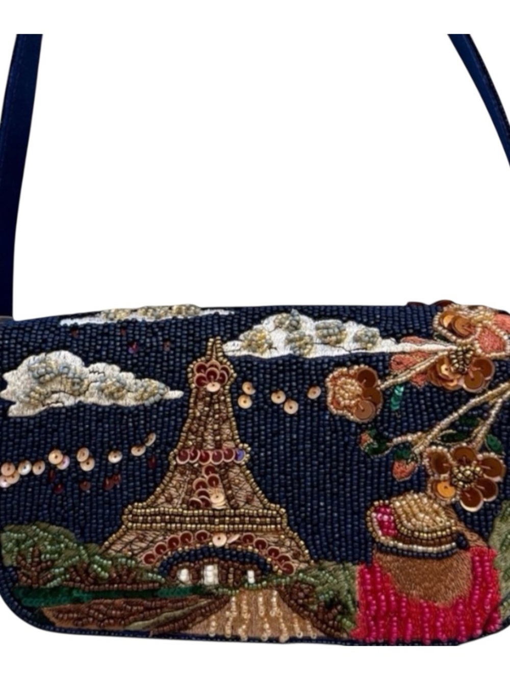 Marshalls Viral Paris France Eiffel Tower Beaded Bag